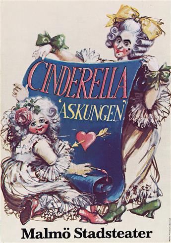 MICHAEL STENNETT (1946 - 2020) 6 costume designs and 1 set design for Cinderella.